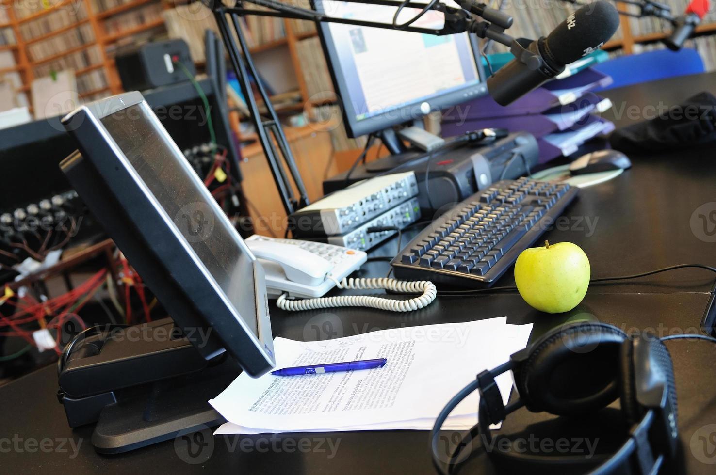 radio station microphone photo