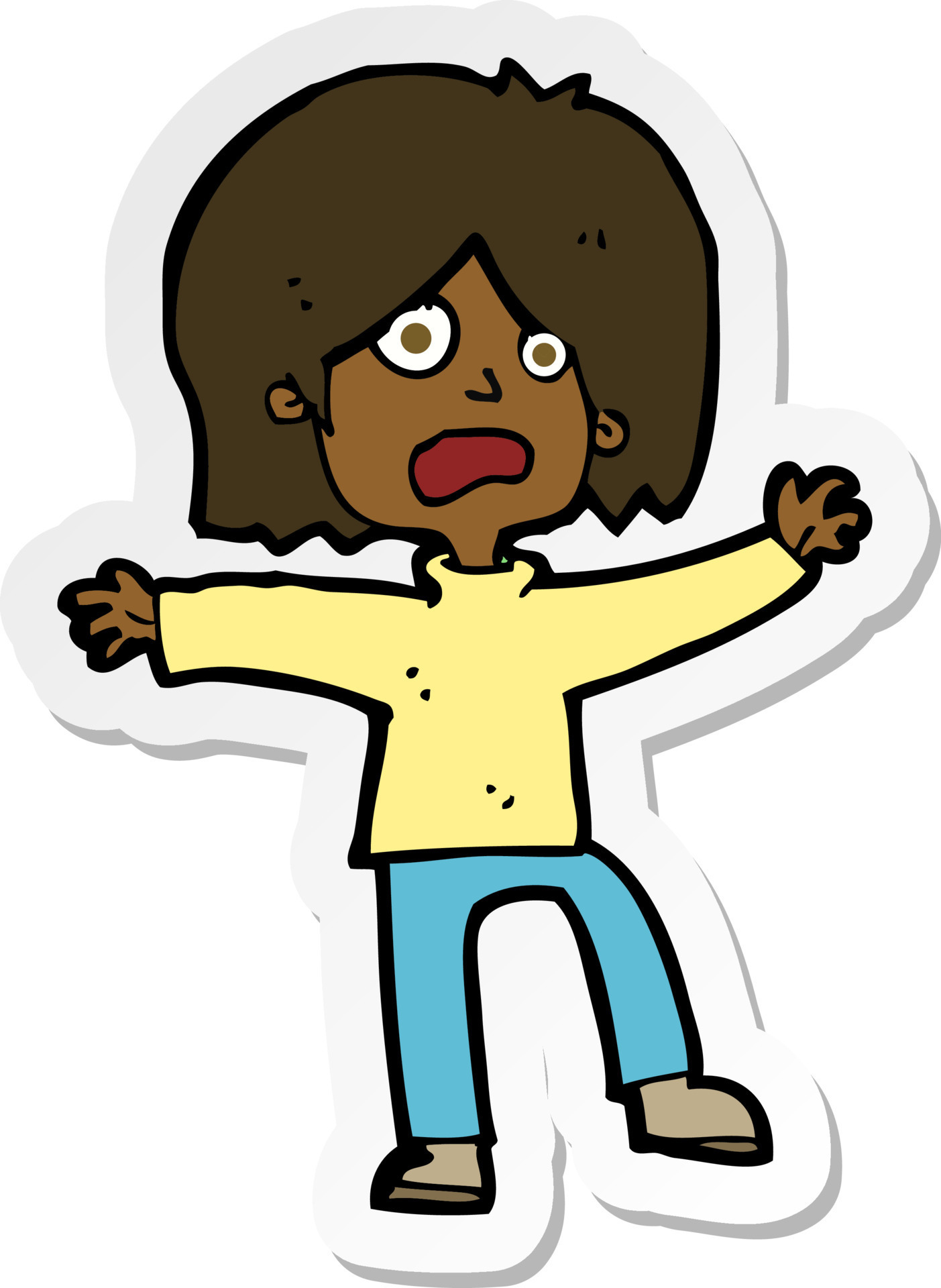 sticker-of-a-cartoon-unhappy-person-10729900-vector-art-at-vecteezy