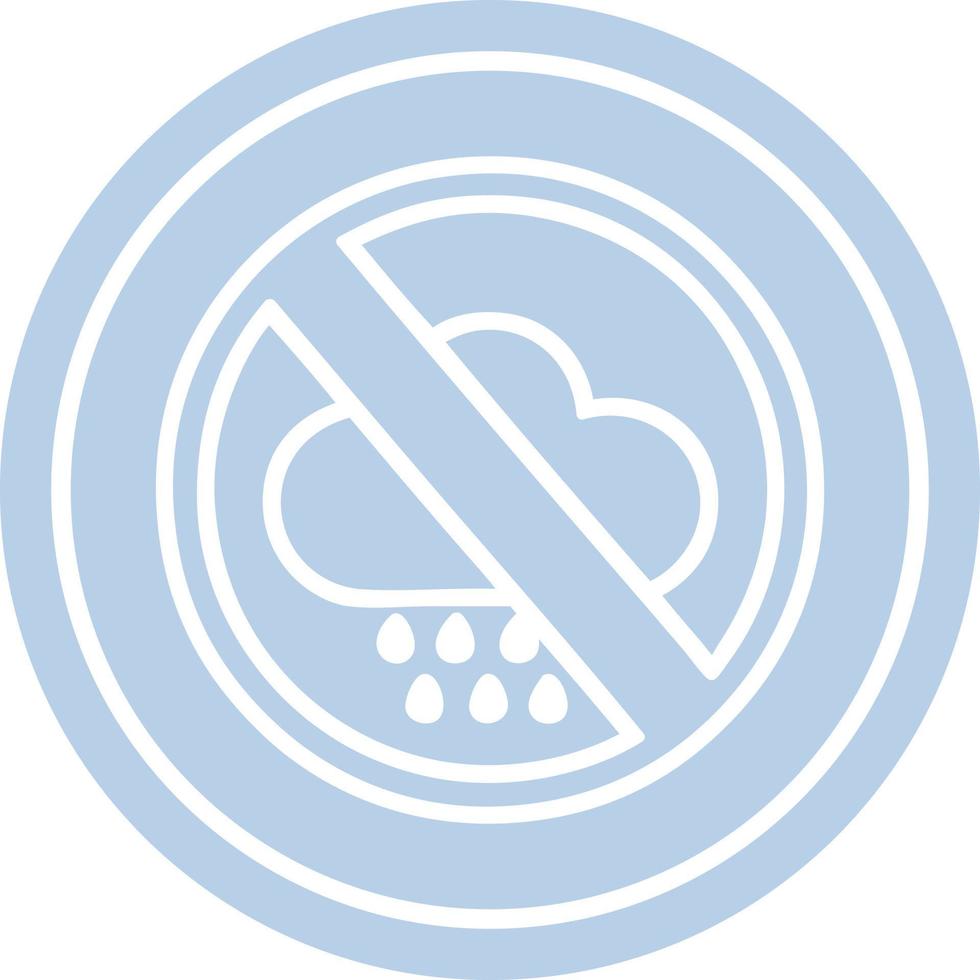 no bad weather circular icon vector