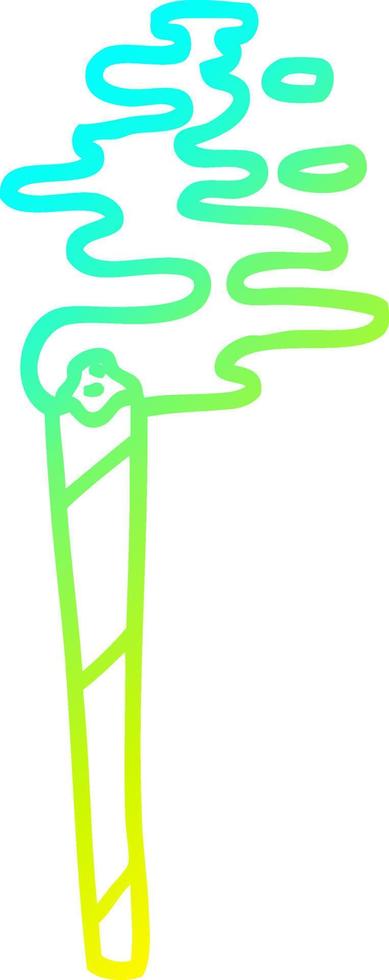 cold gradient line drawing cartoon medical joint vector