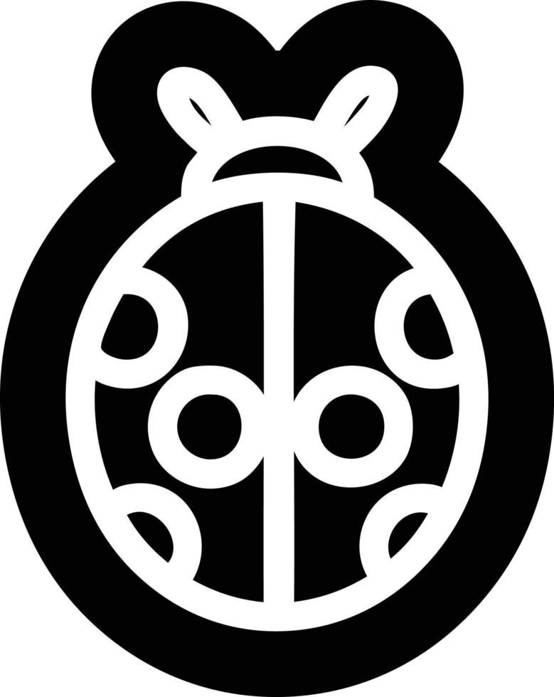 cute ladybug icon vector