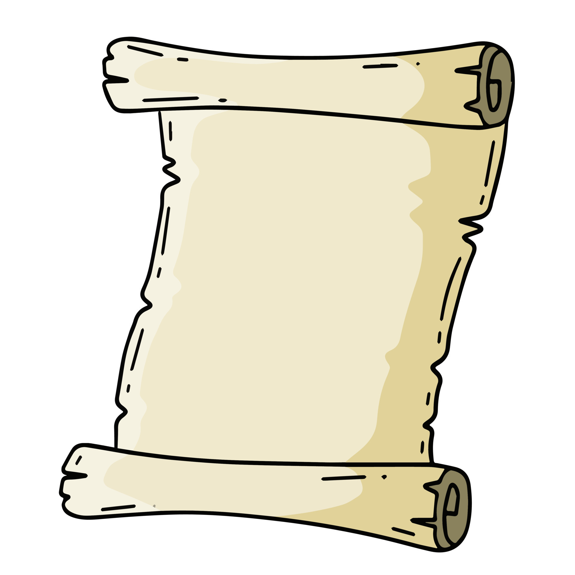 Old scroll. Template for antique text. Medieval papyrus. Paper for writing. Outline cartoon illustration 10732664 Vector Art at Vecteezy Old scroll. Template for antique text. Medieval papyrus. Paper for writing. Outline cartoon illustration 10732664 Vector Art at Vecteezy