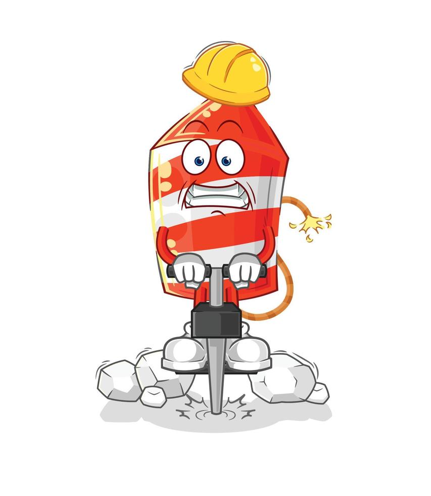 fireworks cartoon character vector