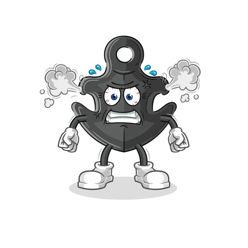 anchor cartoon mascot vector