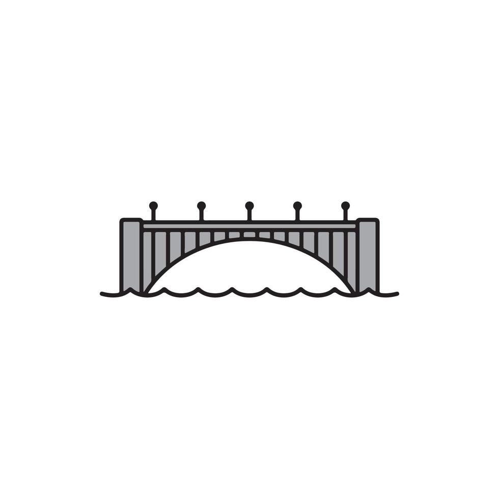 puente icono eps 10 vector