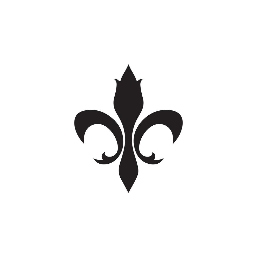 Fleur de Lis Heraldic Icon EPS 10 vector