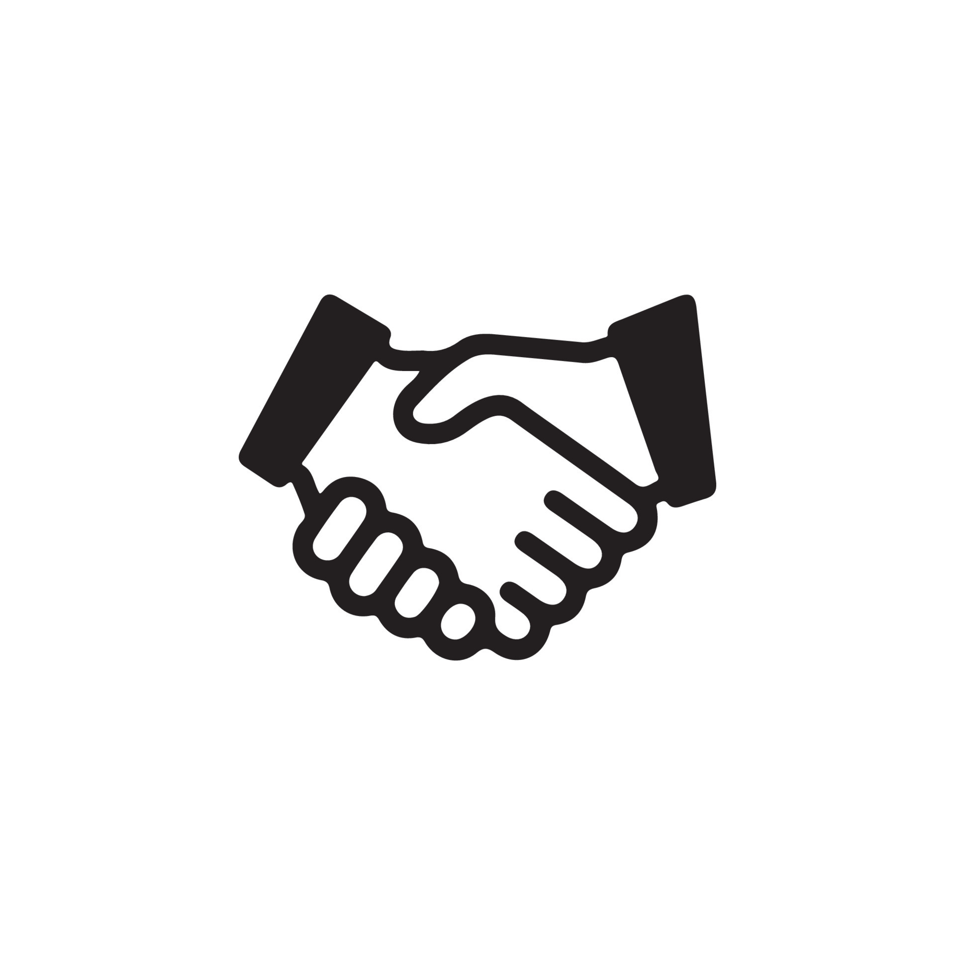 Hand Shake Icon EPS 10 10733426 Vector Art at Vecteezy