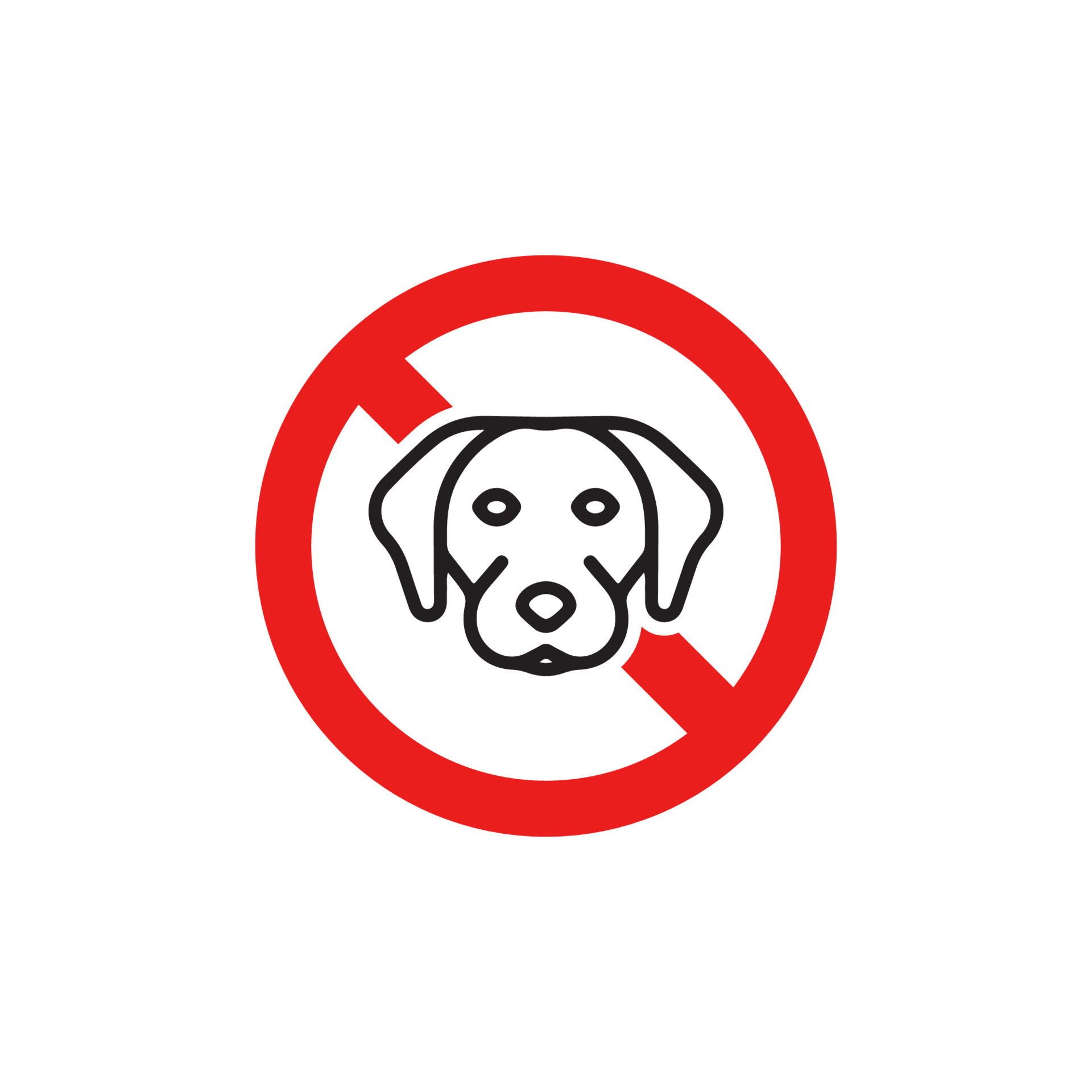 Prohibition Dog Icon EPS 10 10733435 Vector Art at Vecteezy