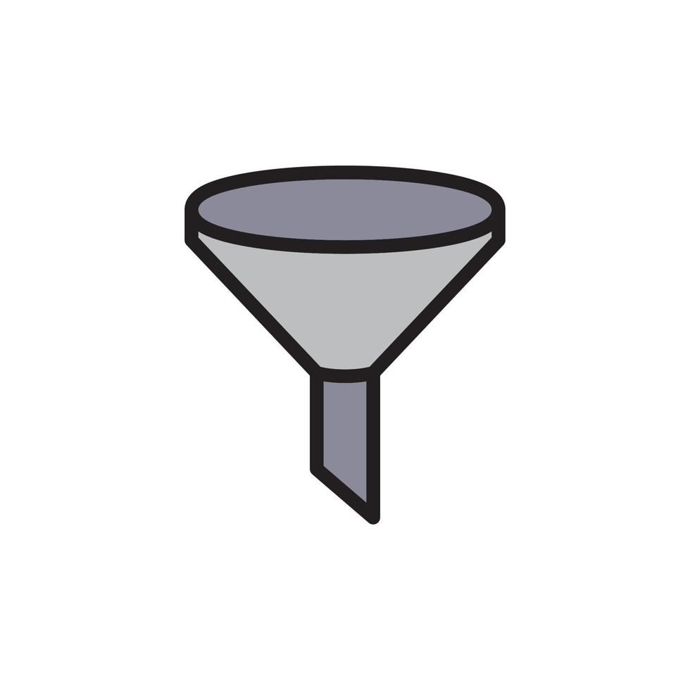 Funnel Filter Icon EPS 10 vector