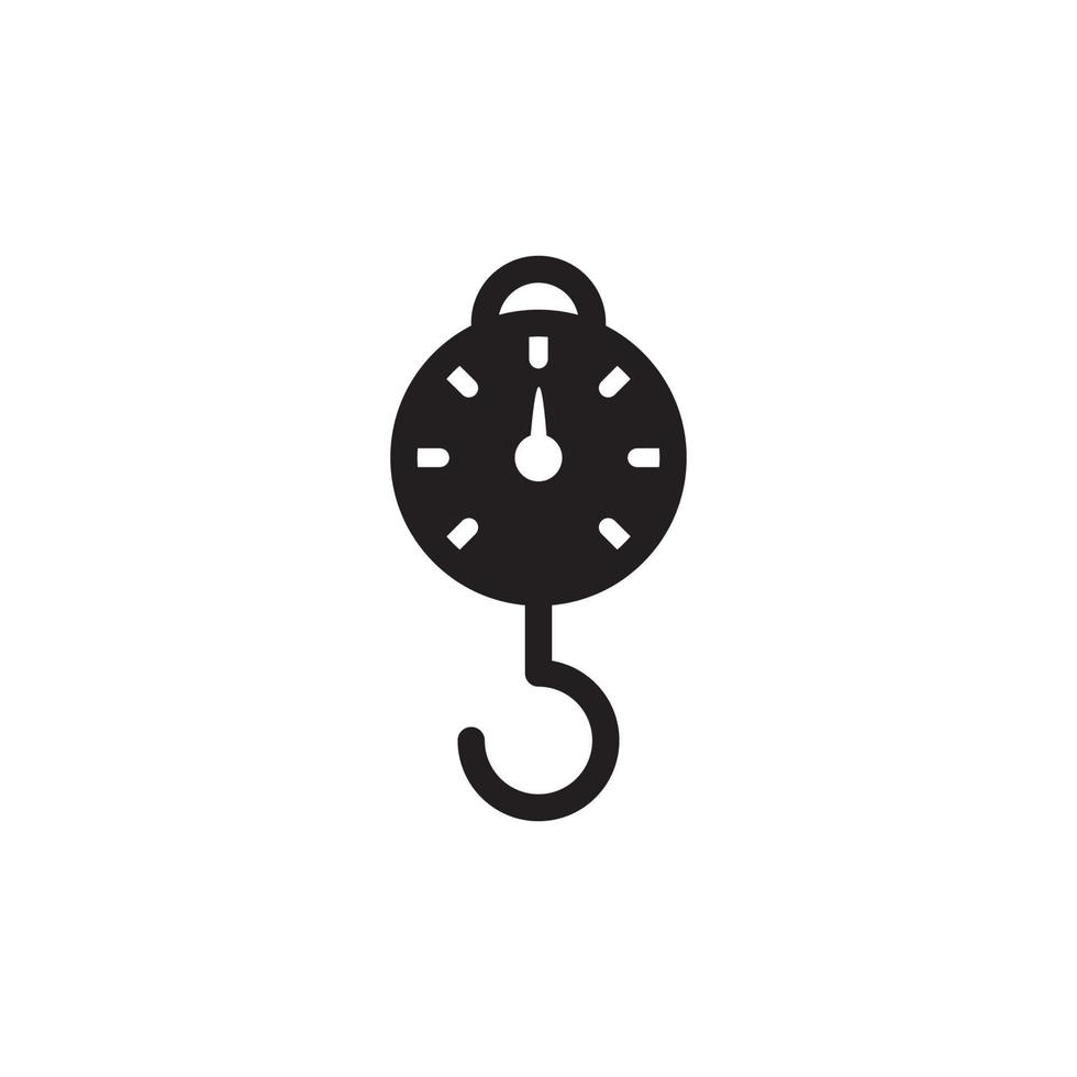 Hanging Weight Scales Icon Eps 10 vector