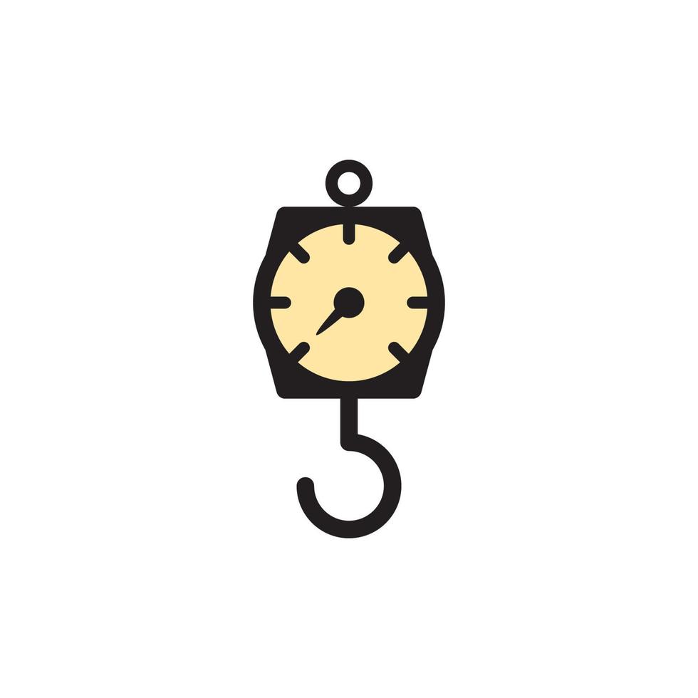 Hanging Weight Scales Icon Eps 10 vector