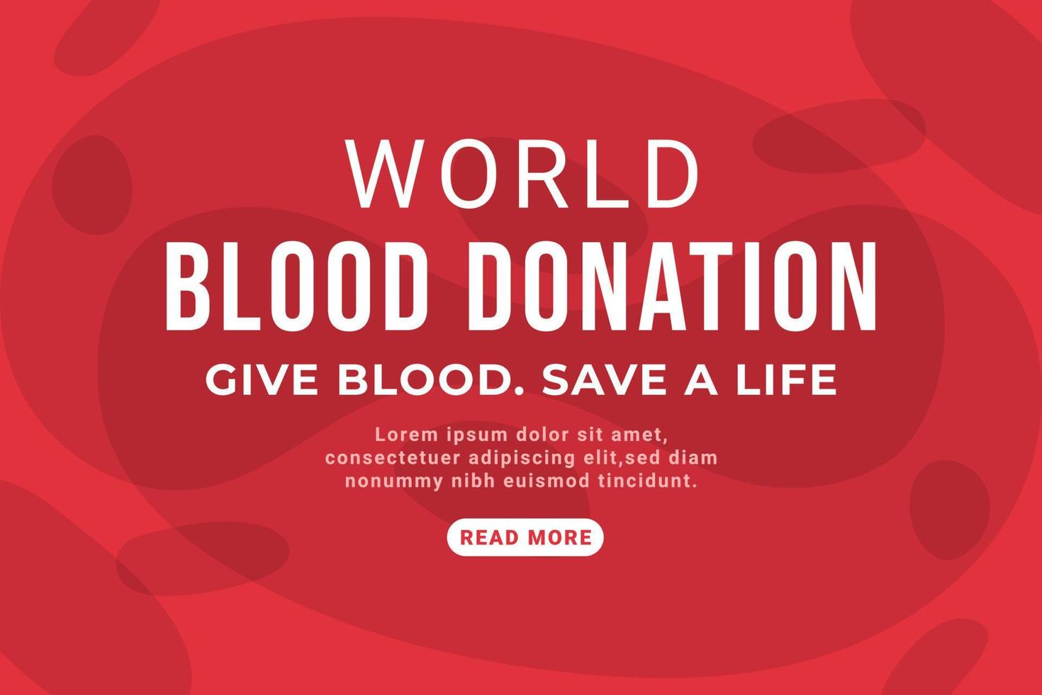 World blood donor template design. vector