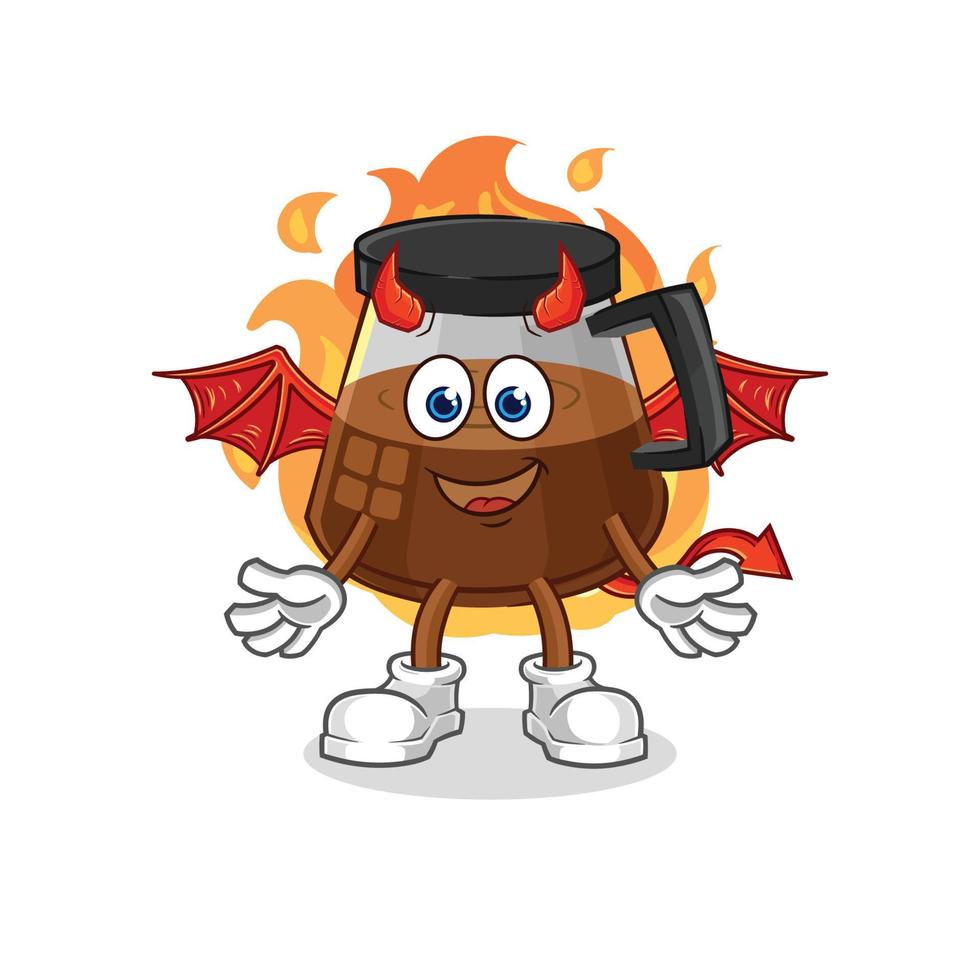 coffee machine vector character
