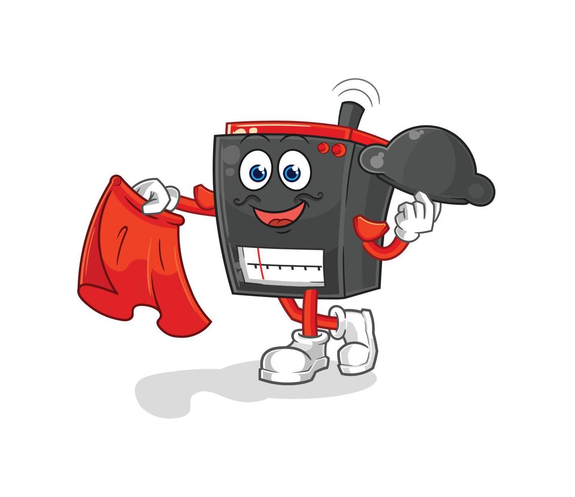 radio mascot vector