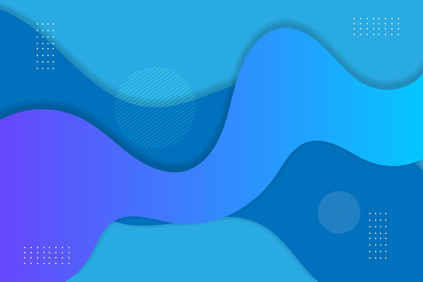 Abstract wave Landing page colorful flat background ideas Vector illustration.