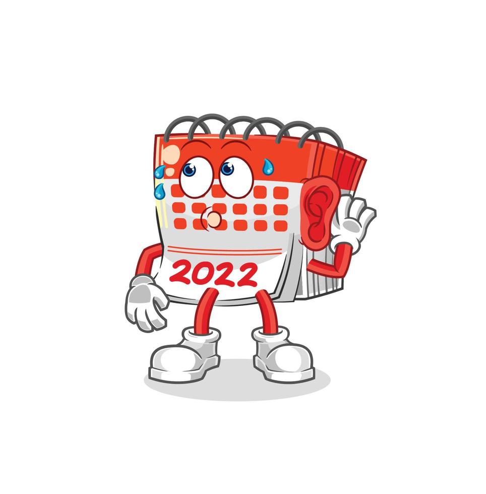 calender cartoon vector