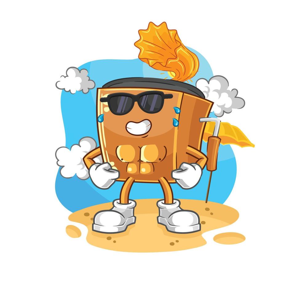 record player illustration character vector