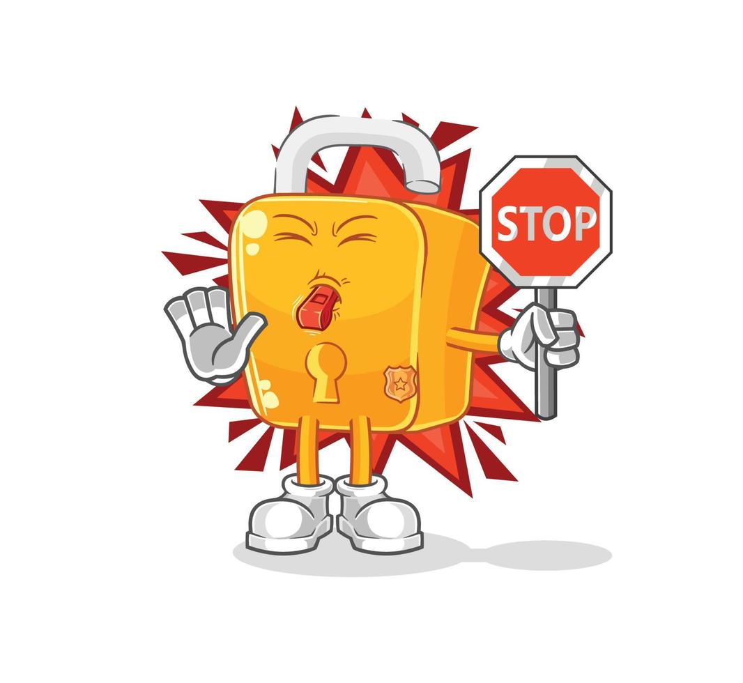 padlock character vector 10733963 Vector Art at Vecteezy