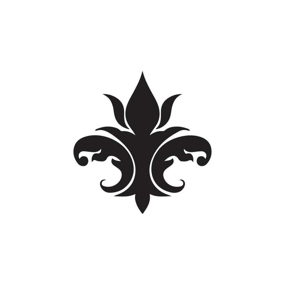 Fleur de Lis Heraldic Icon EPS 10 vector