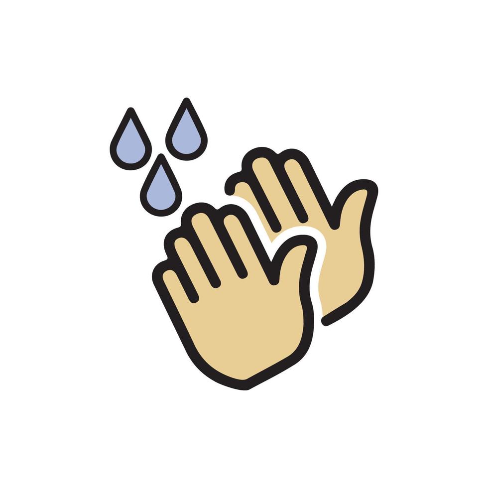 Hand Washing Icon EPS 10 vector