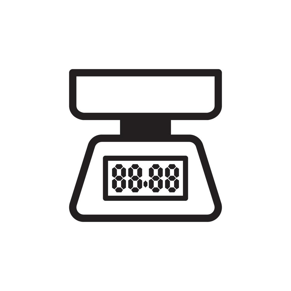 Kitchen Scales Icon EPS 10 vector