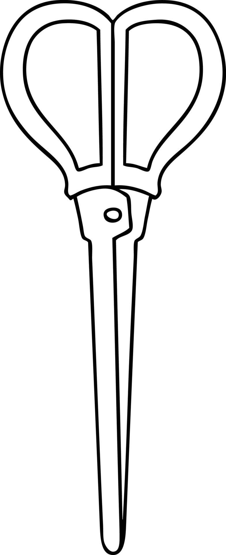 quirky line drawing cartoon scissors 10734477 Vector Art at Vecteezy