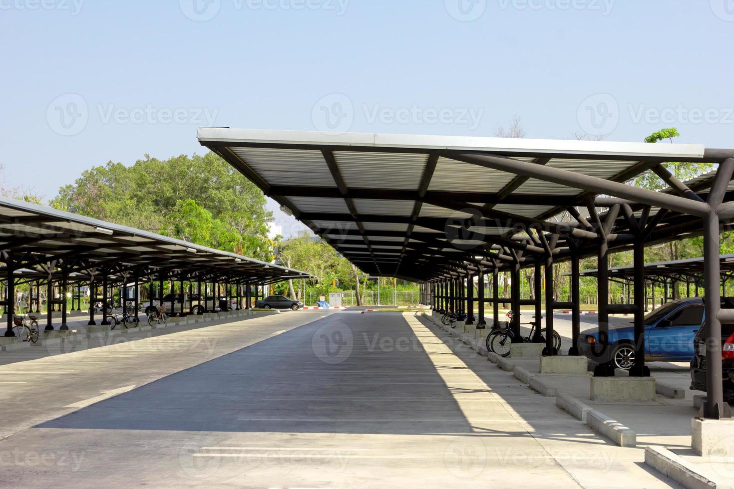 Outdoor parking lot photo
