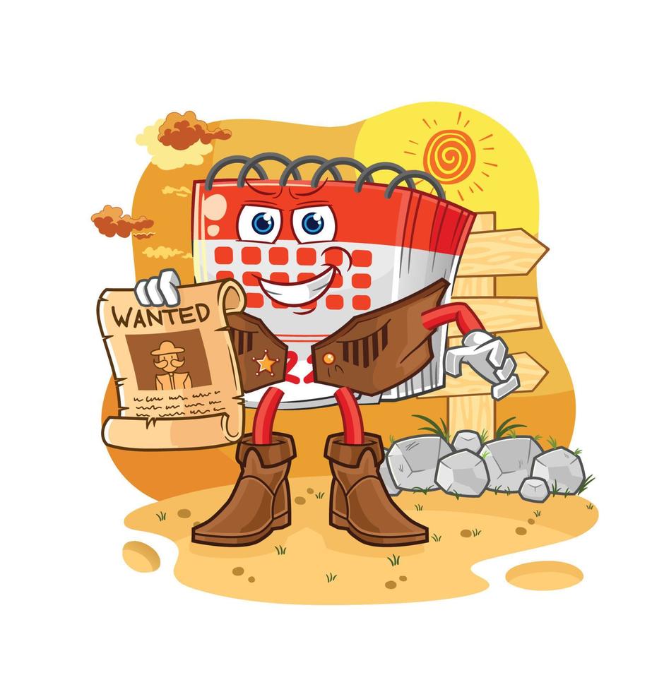 calendar cute cartoon vector