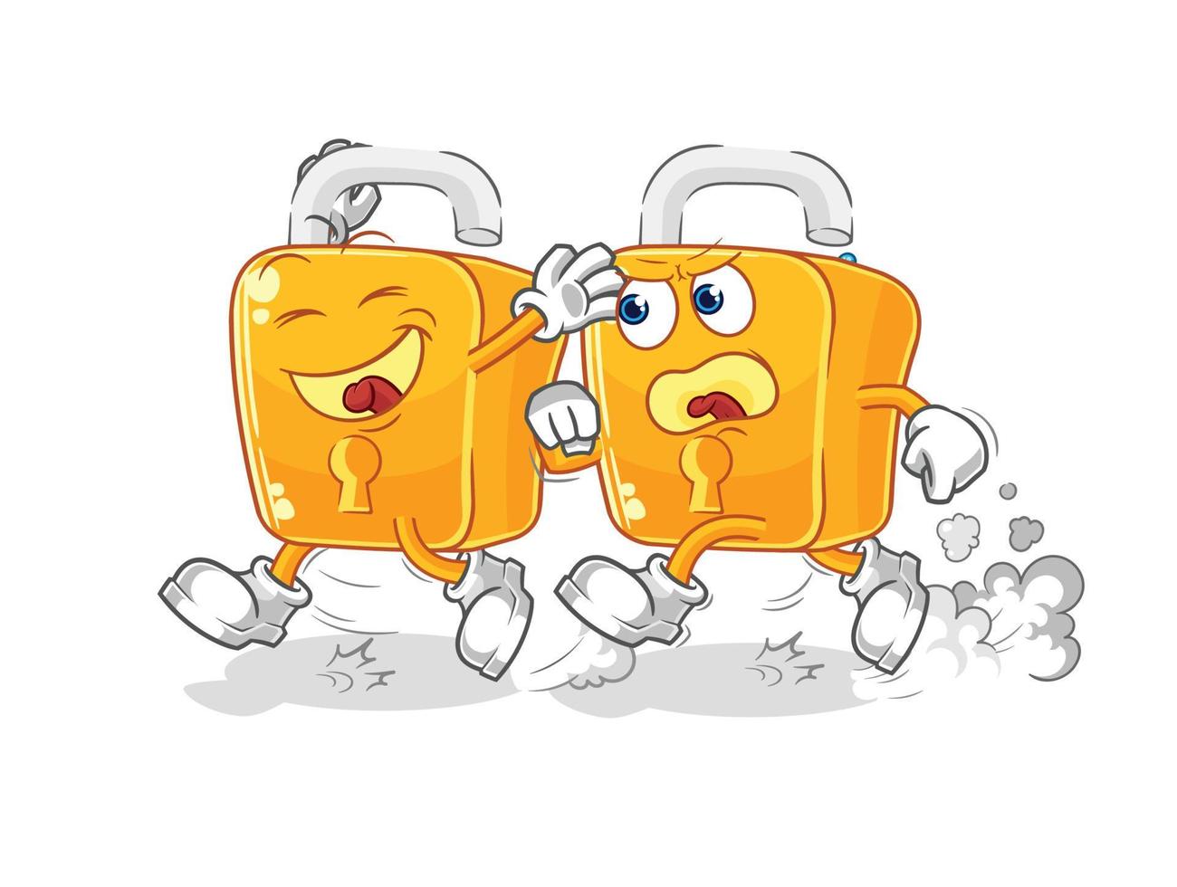 padlock character vector 10734630 Vector Art at Vecteezy