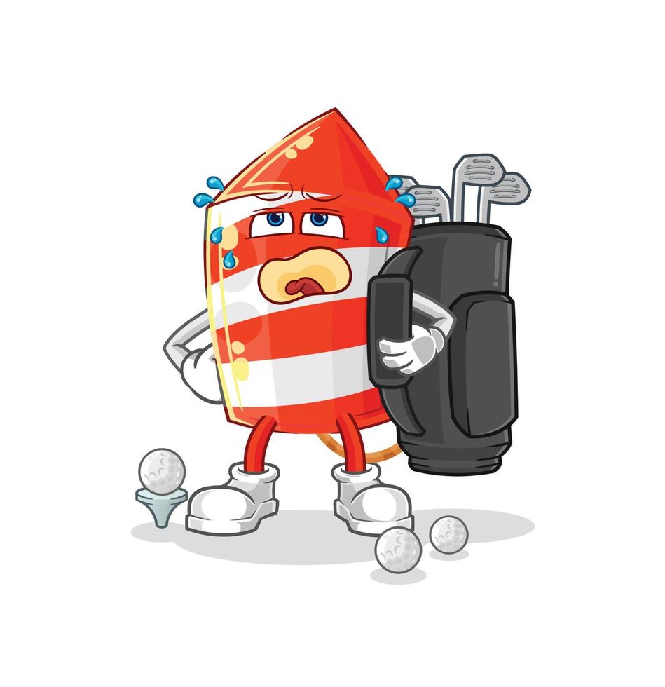 fireworks cartoon character vector