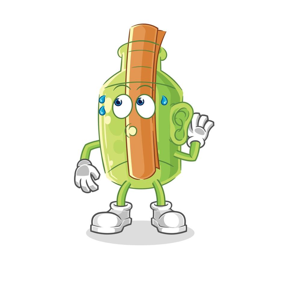 message in a bottle cartoon vector