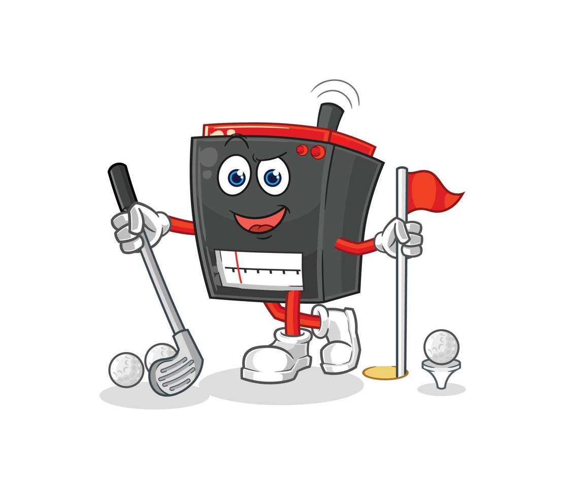 radio cartoon character vector