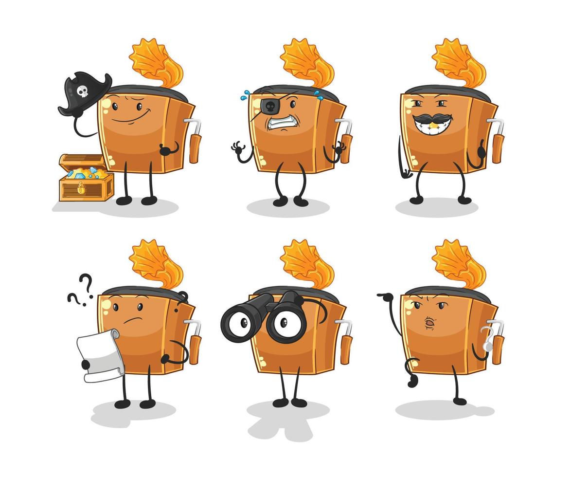 record player illustration character vector