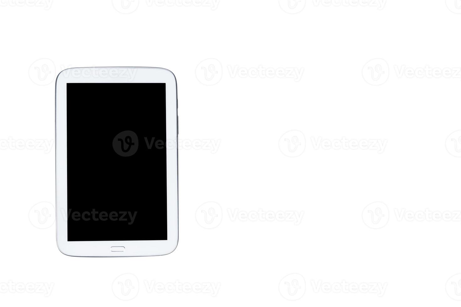 tablet computer isolated on white background photo
