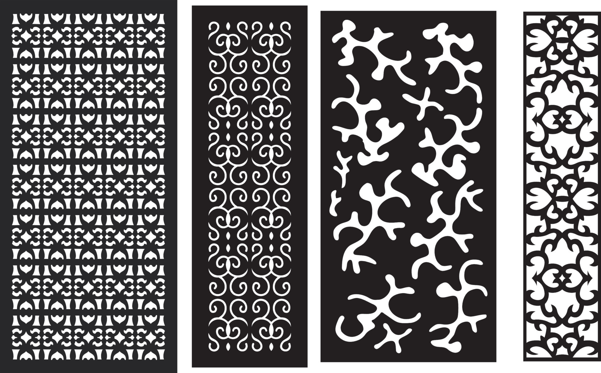Jali design for graphic and CNC router 10735550 Vector Art at Vecteezy