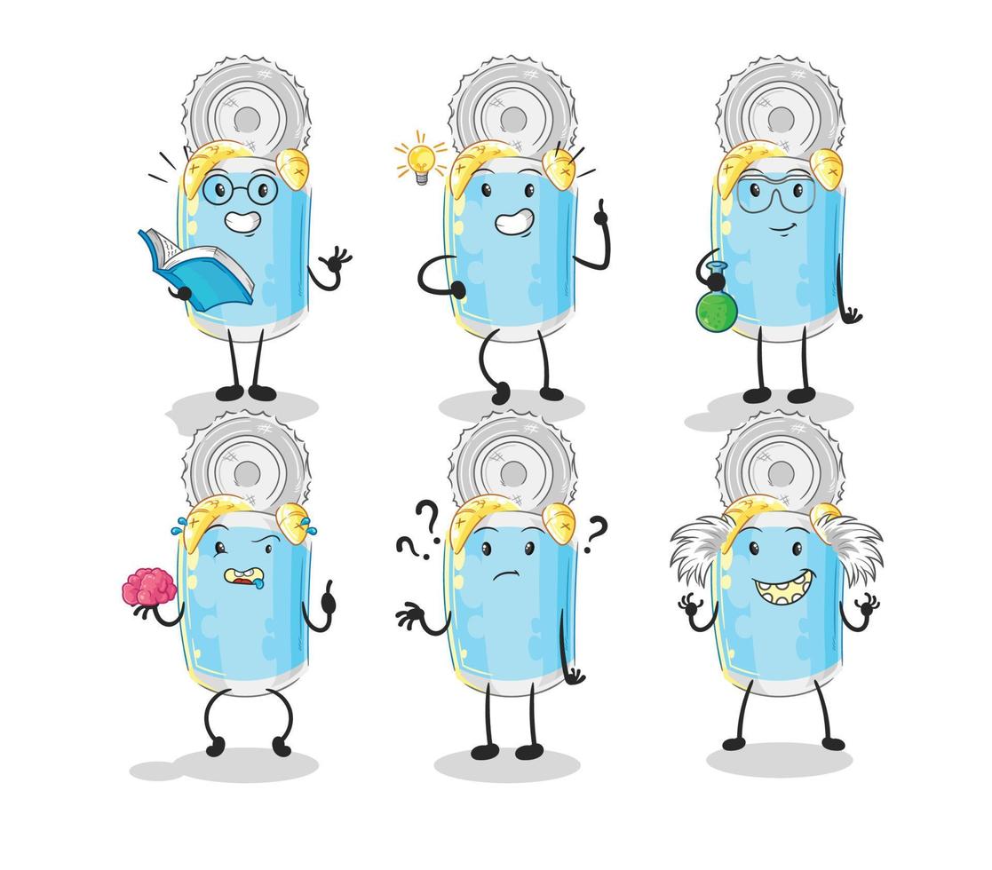 canned fish cartoon vector