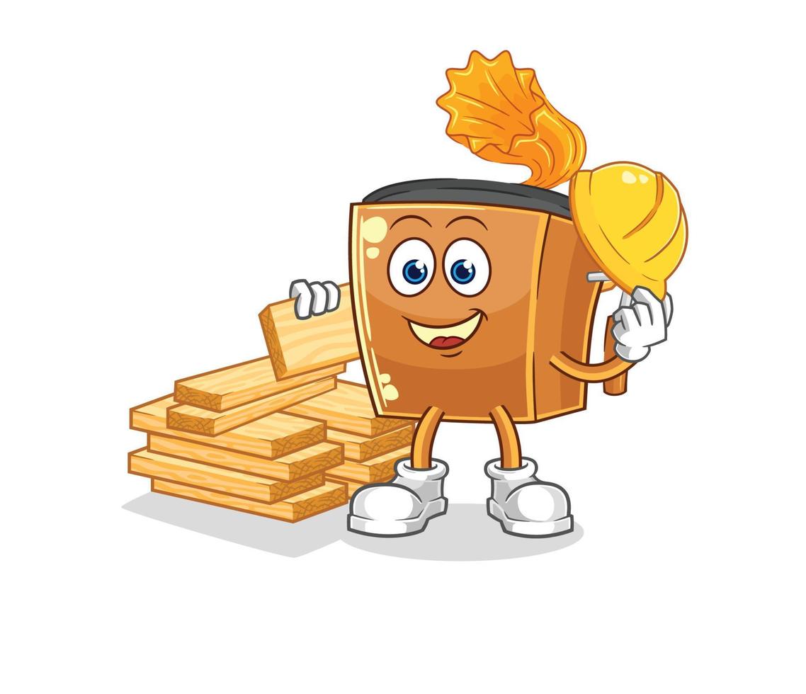 record player mascot vector