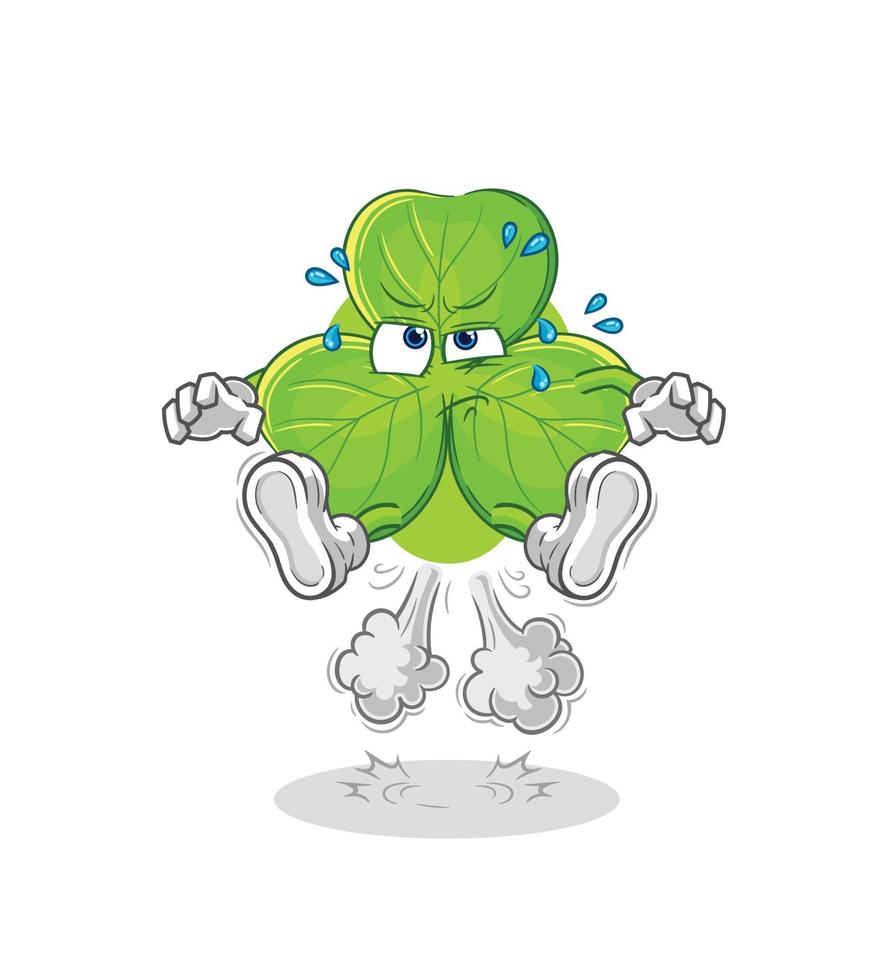 clover cartoon character vector