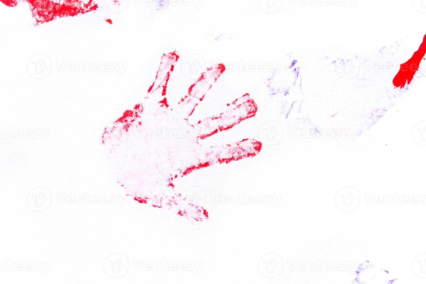 colorful hand prints photo