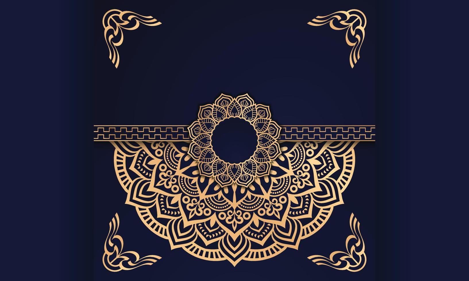 Luxury mandala background Design presentation Template vector