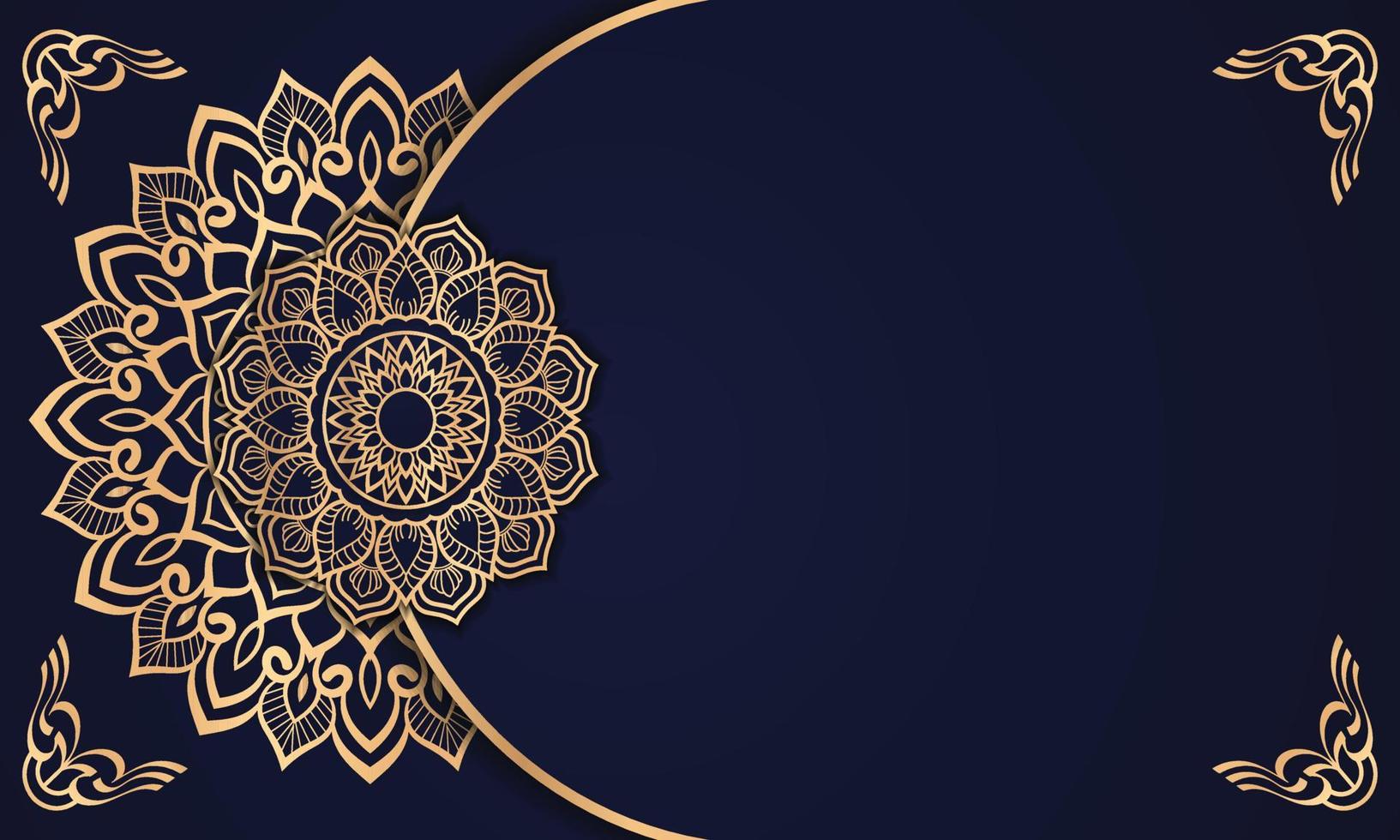 Luxury mandala background Design presentation Template vector