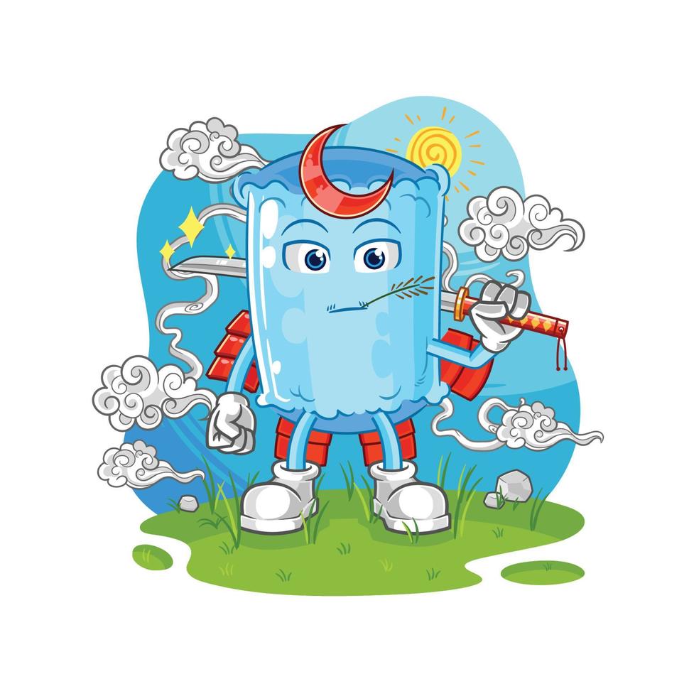 canned fish cute cartoon vector