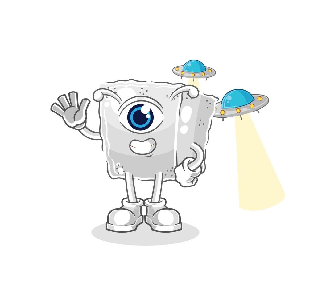 sugar cube cartoon vector