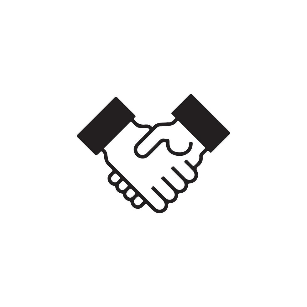 Hand Shake Icon EPS 10 vector