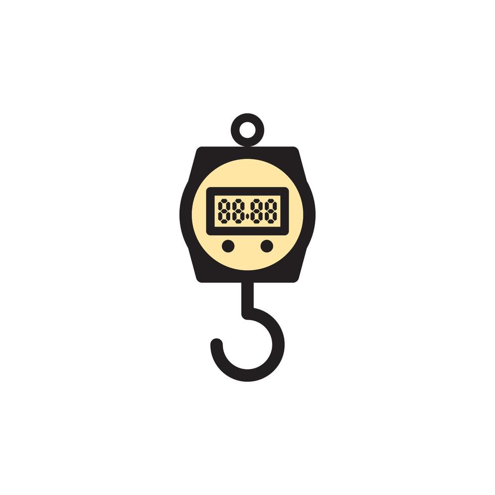 Hanging Weight Scales Icon Eps 10 vector