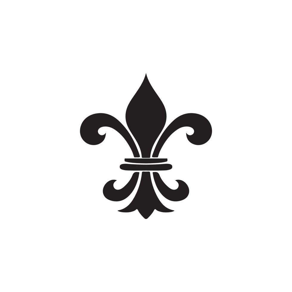 Fleur de Lis Heraldic Icon EPS 10 vector