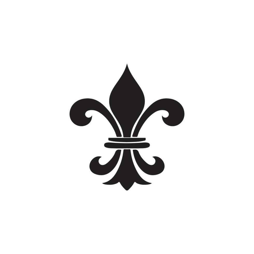 Fleur de Lis Heraldic Icon EPS 10 vector