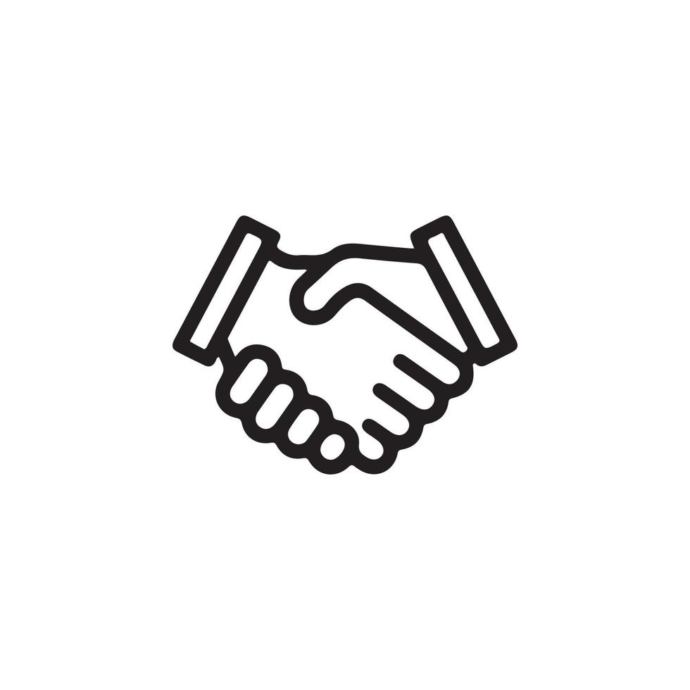 Hand Shake Icon EPS 10 vector