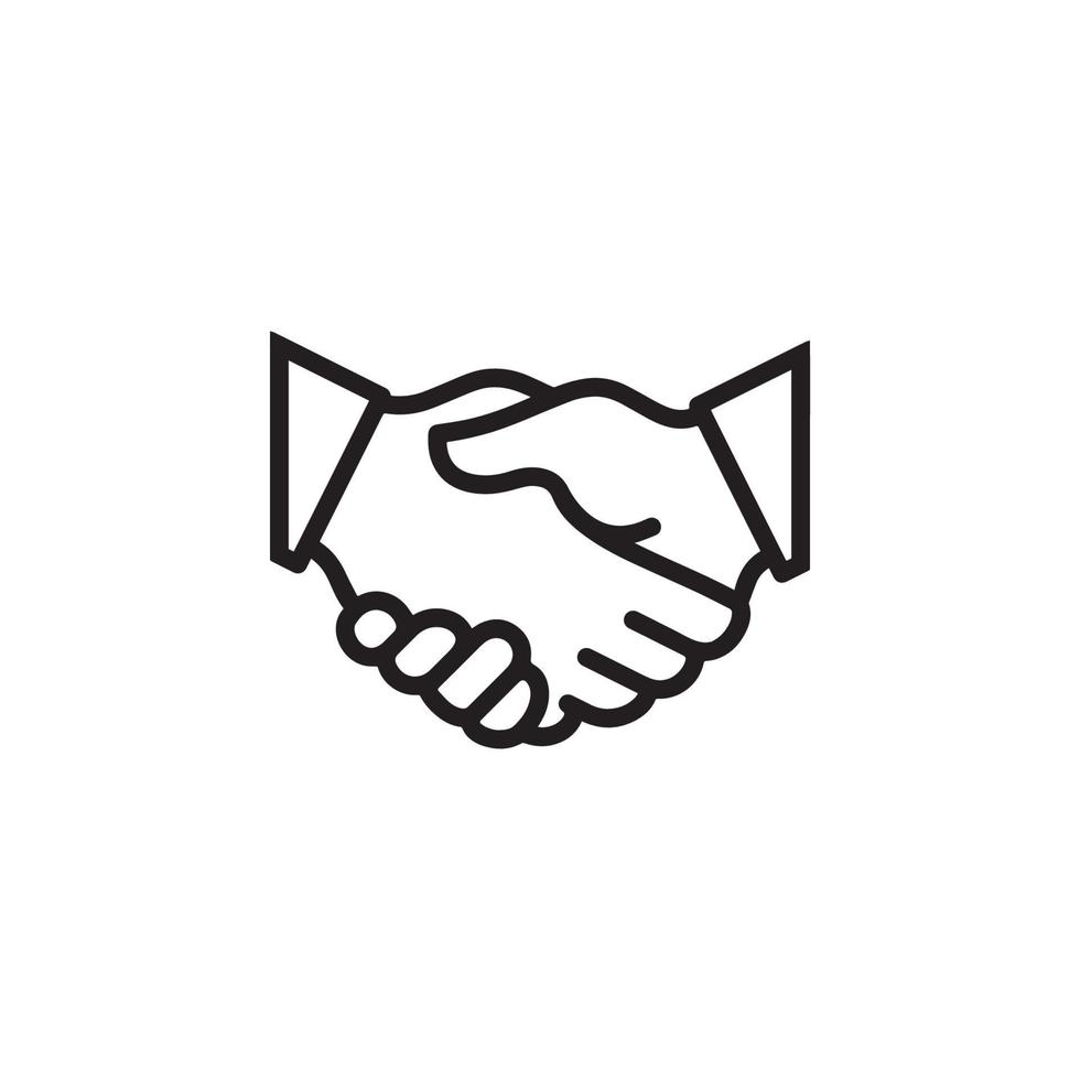 Hand Shake Icon EPS 10 vector