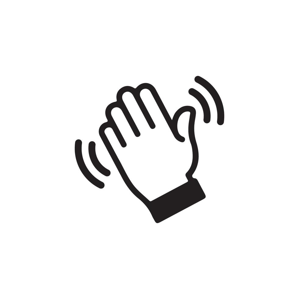 Wave Hand Icon EPS 10 vector